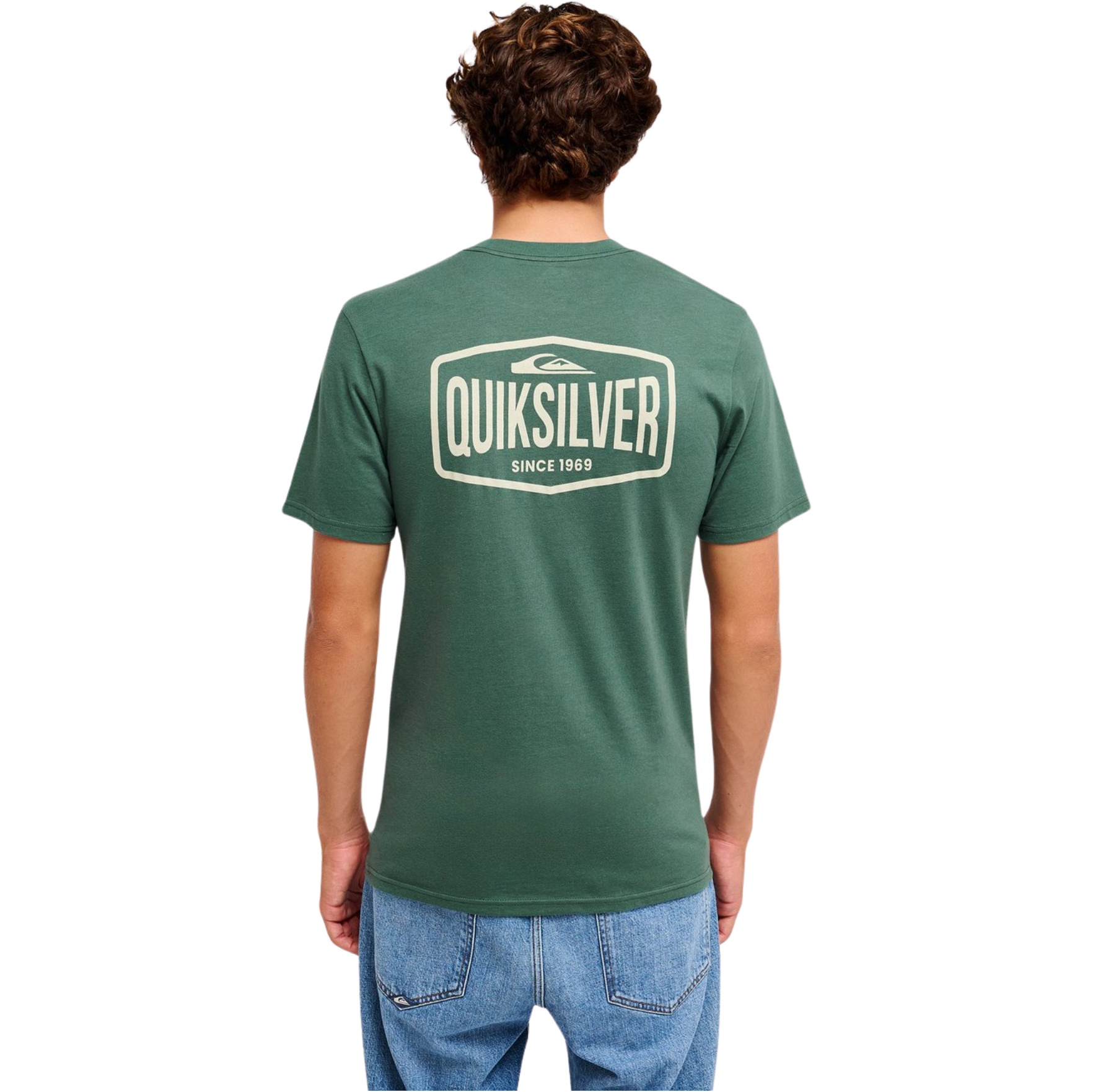 2026 Quiksilver Mens EV Surf Garage Short Sleeve T-Shirt EQYZT08461 - Forest